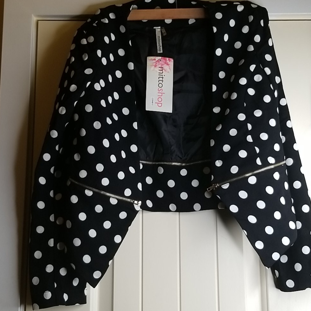 Mitto shop Black Polka Dots Bolero